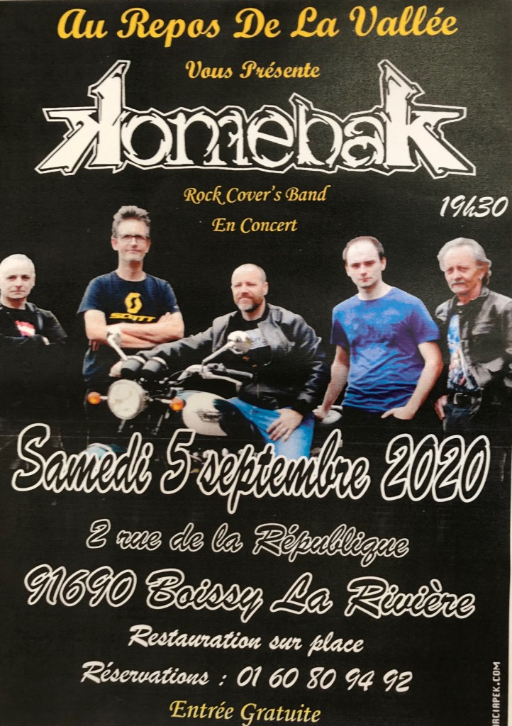 Concert – 5 Septembre – Boissy la Rivière